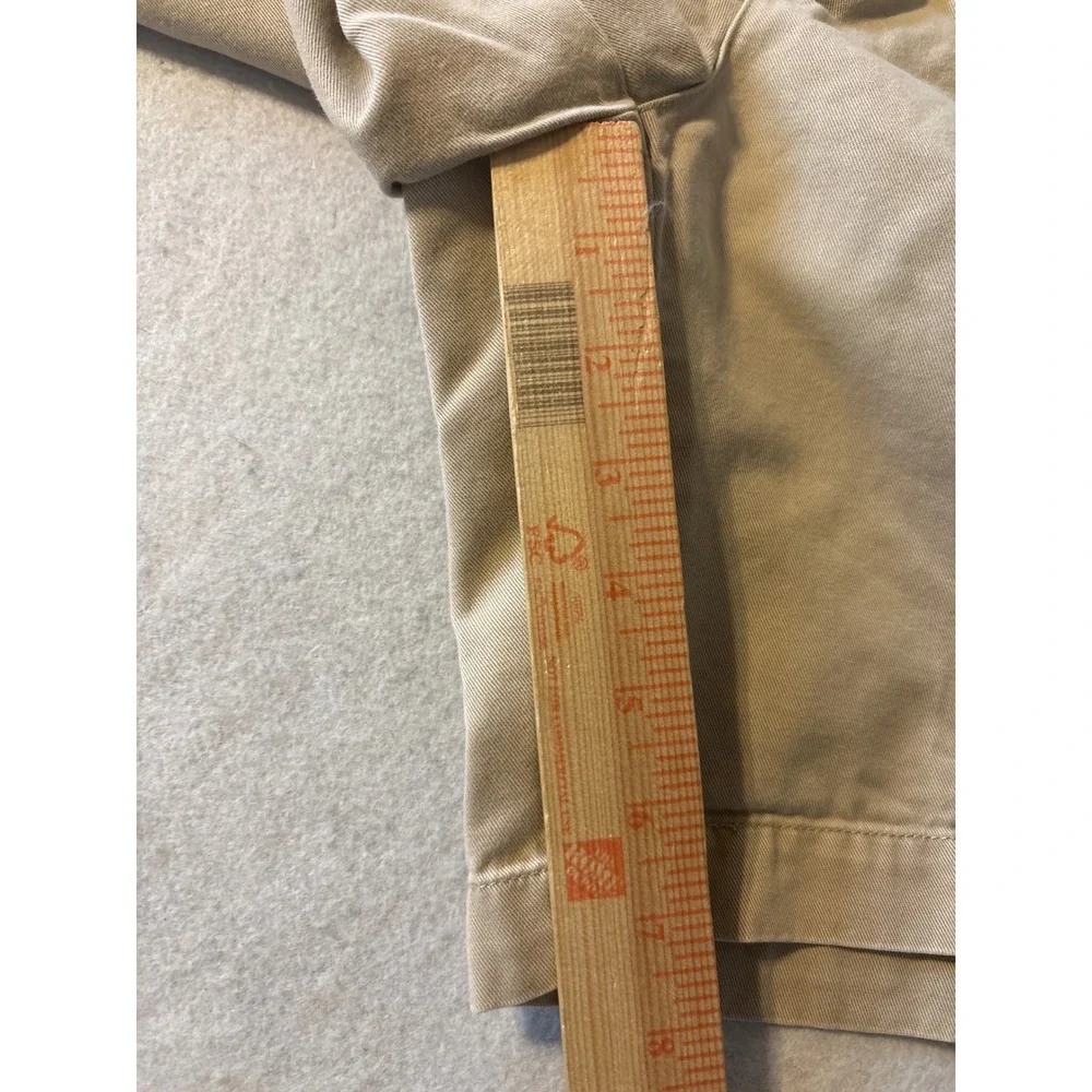 Polo Golf Ralph Lauren Pleated Shorts Mens 40 Khaki Tan Good Classic Crest Patch